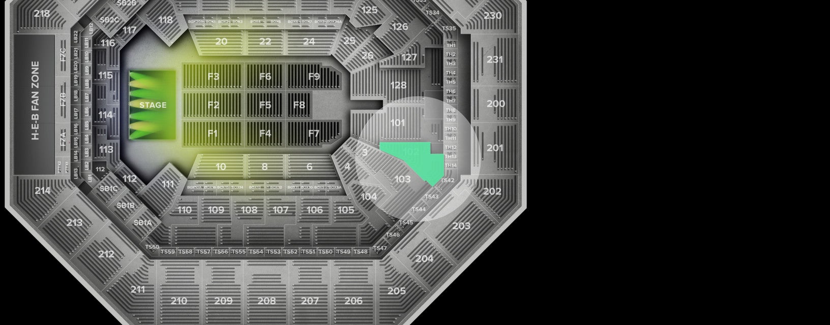 Seat view from Lower