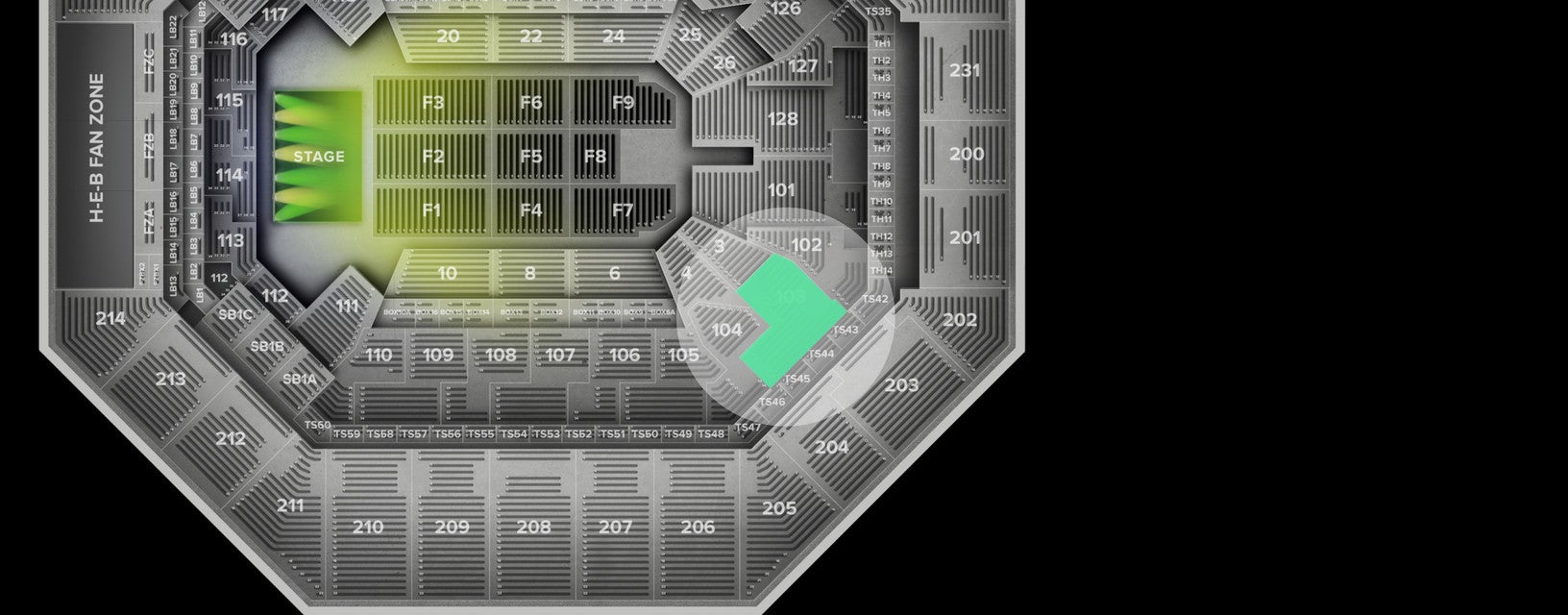 Seat view from Lower
