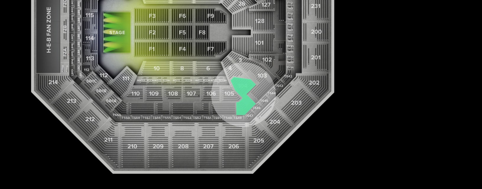 Seat view from Lower