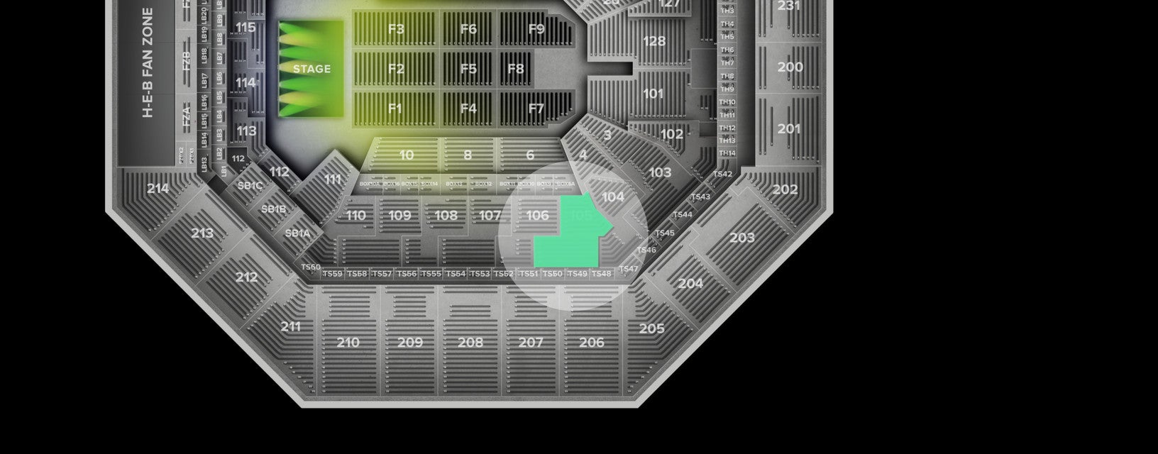 Seat view from Lower
