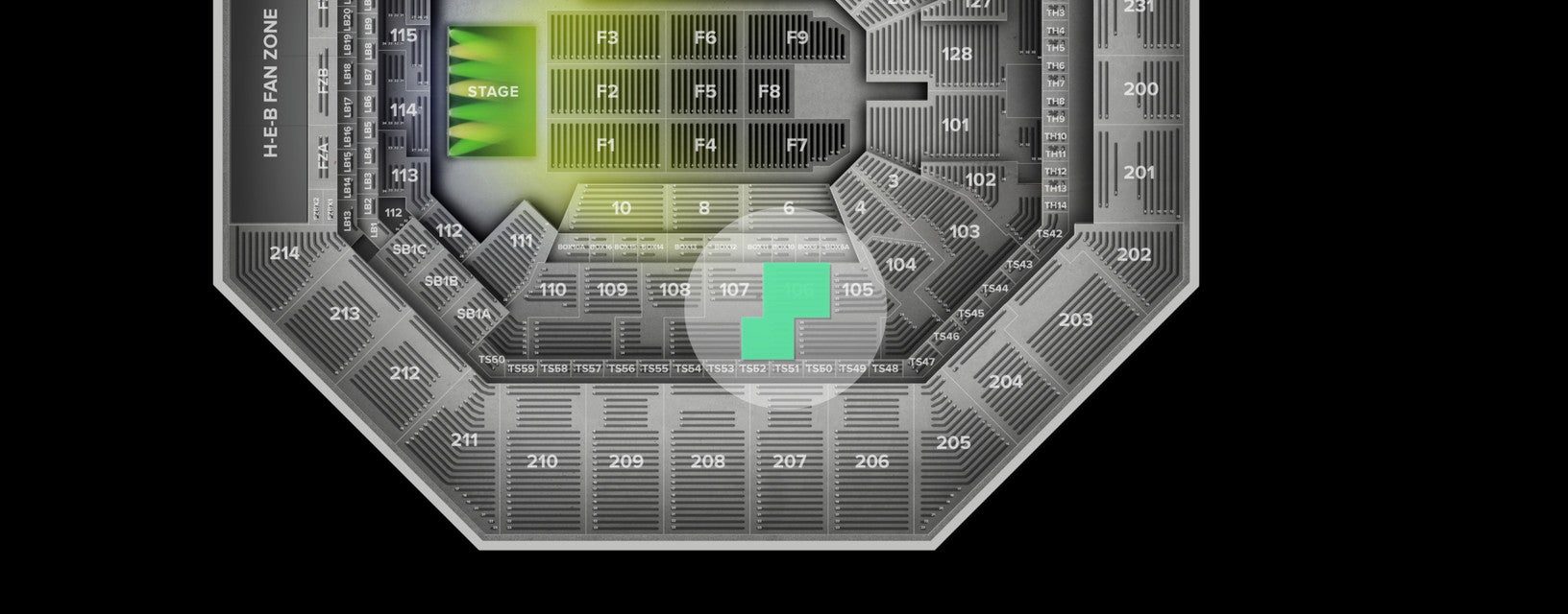 Seat view from Lower