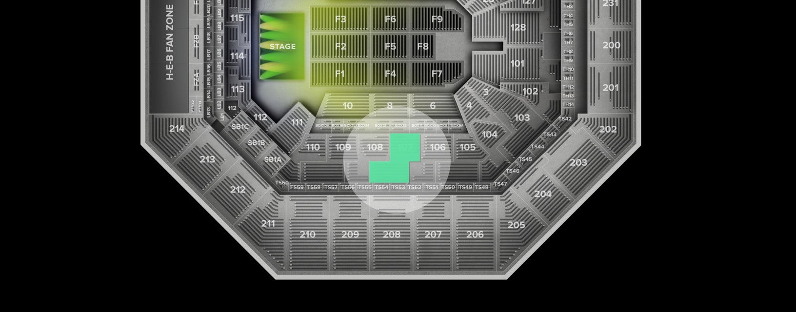 Seat view from Lower