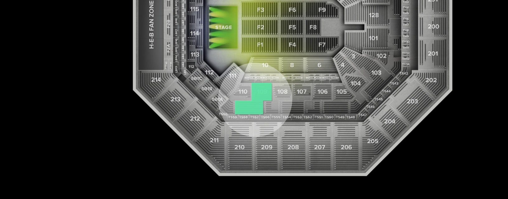 Seat view from Lower