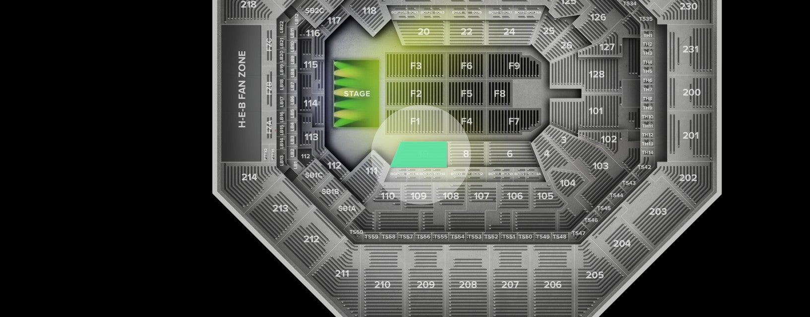 Seat view from Lower