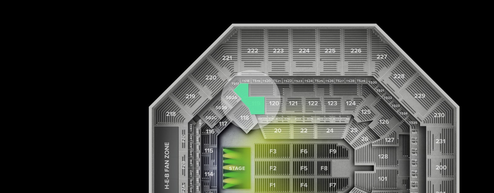 Seat view from Lower