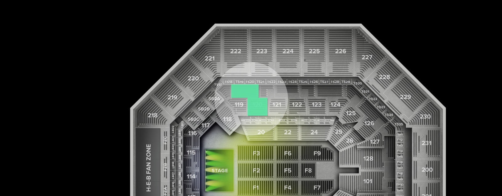 Seat view from Lower