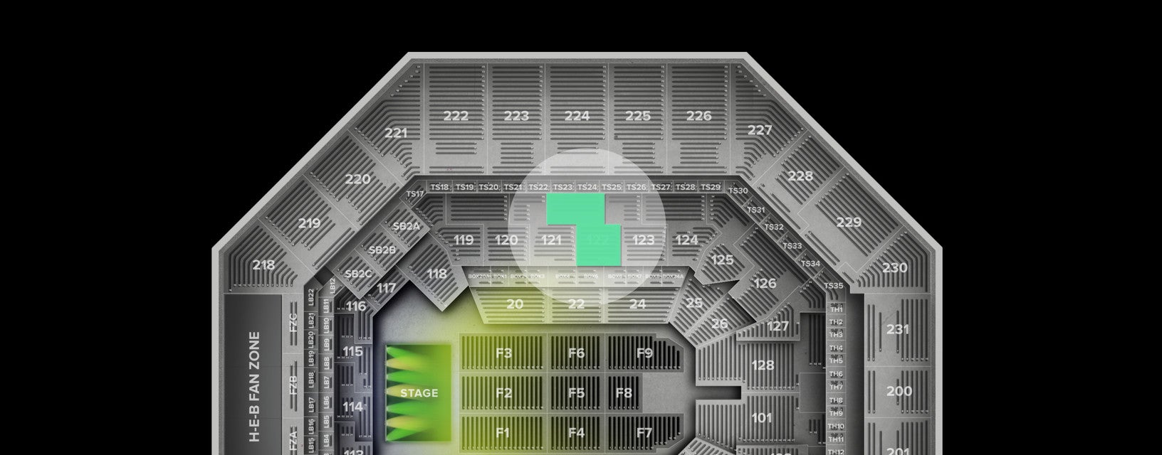 Seat view from Lower