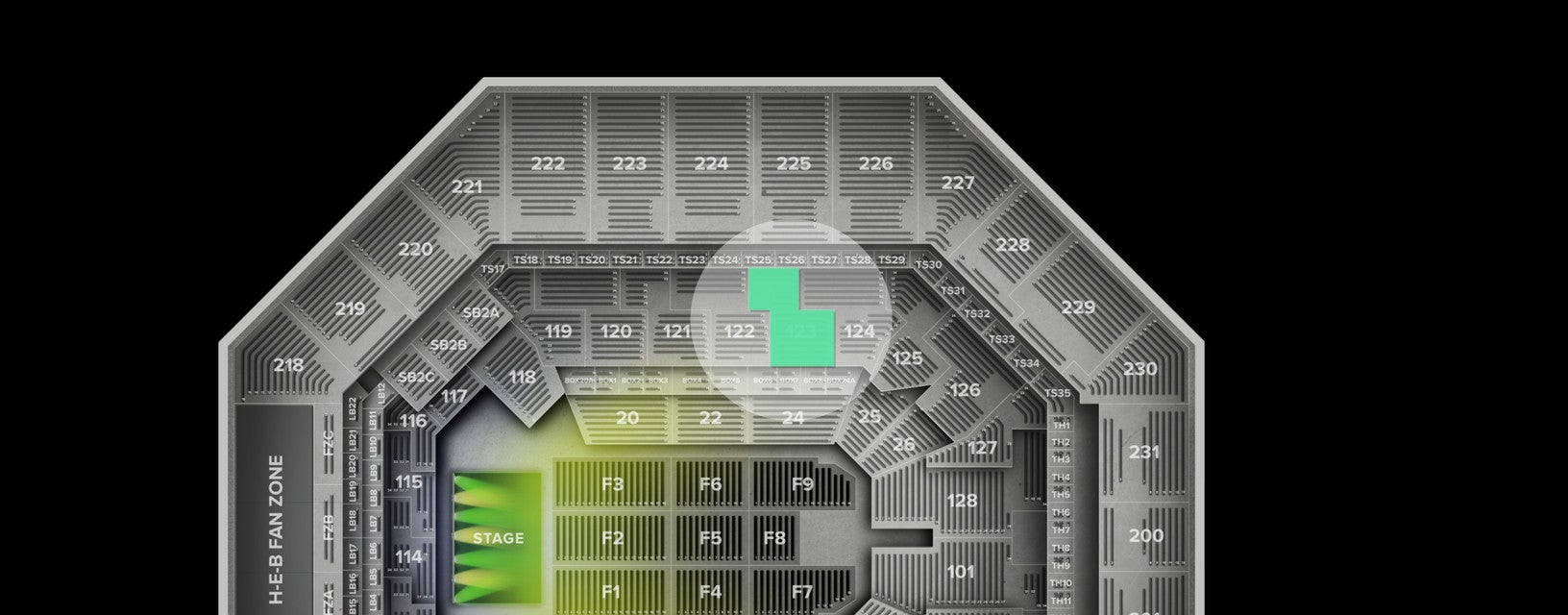 Seat view from Lower