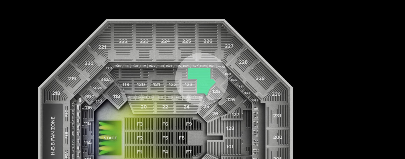 Seat view from Lower