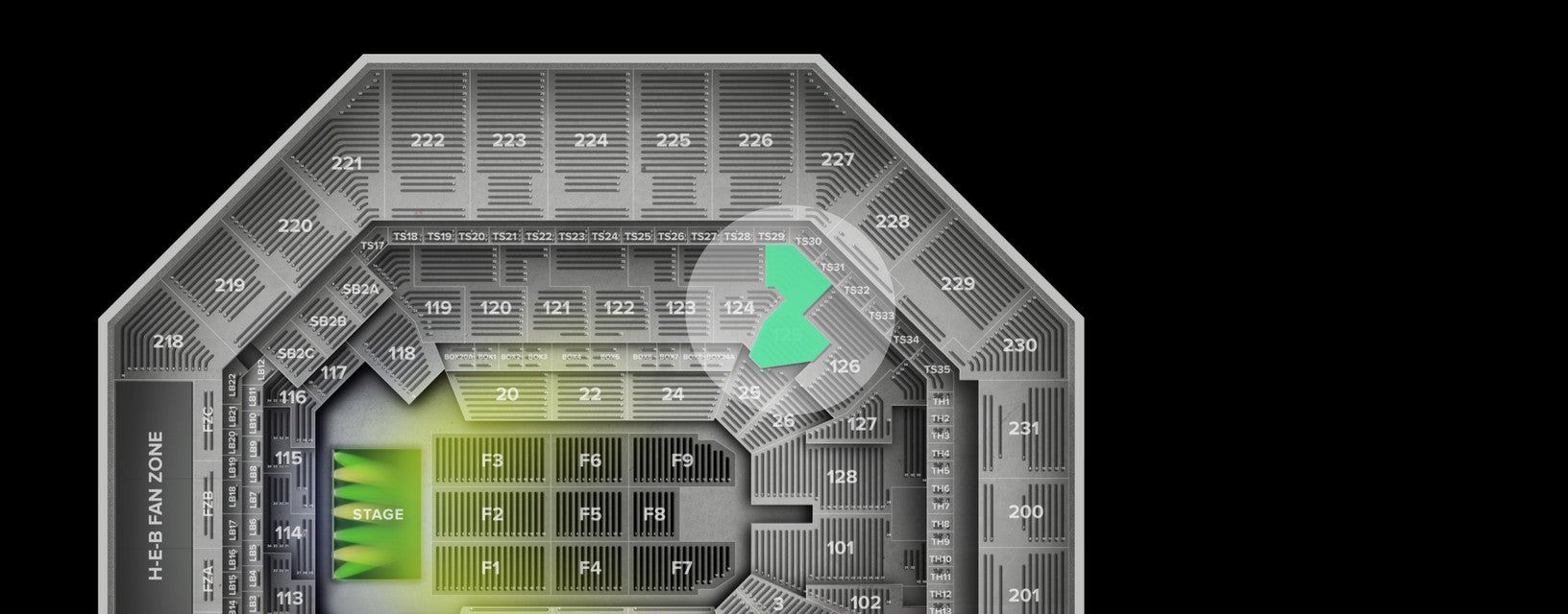 Seat view from Lower