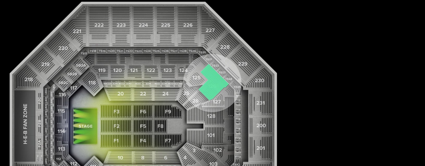 Seat view from Lower