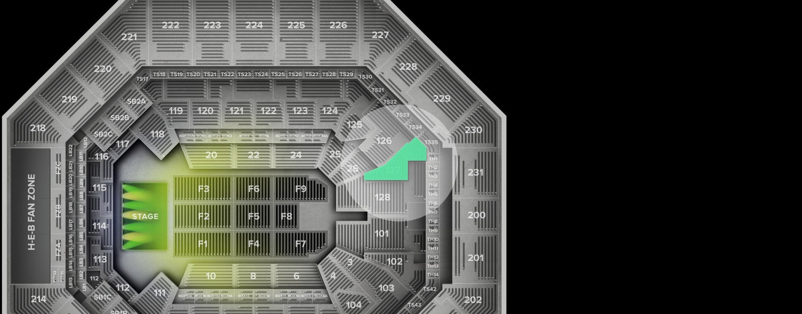 Seat view from Lower