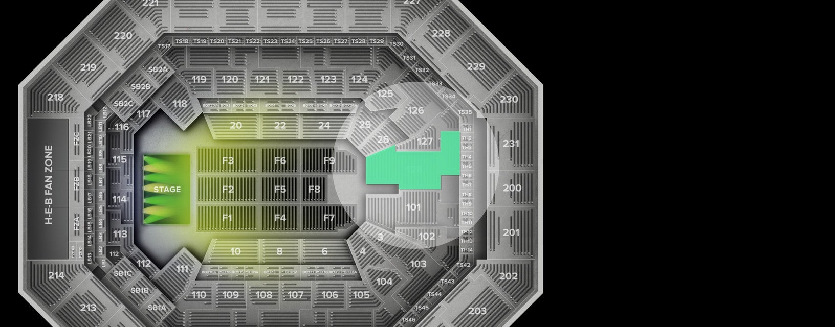 Seat view from Lower
