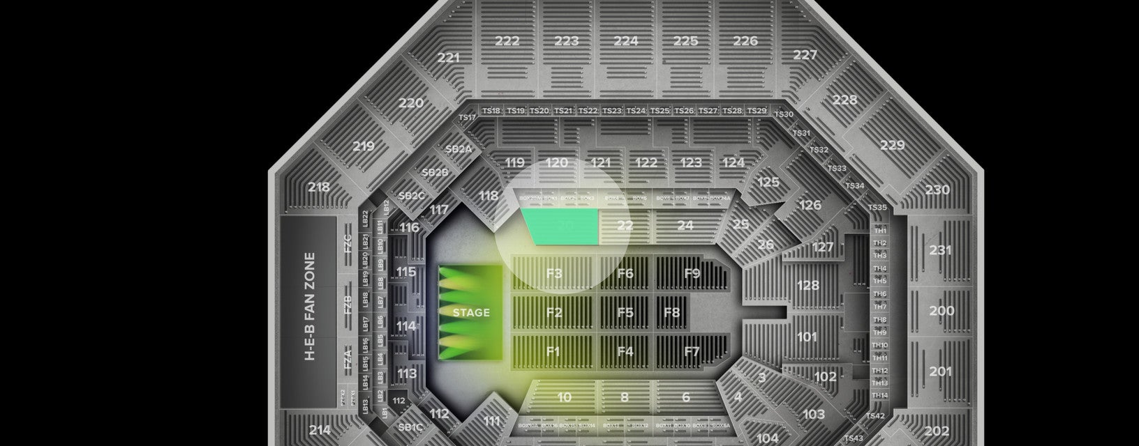 Seat view from Lower