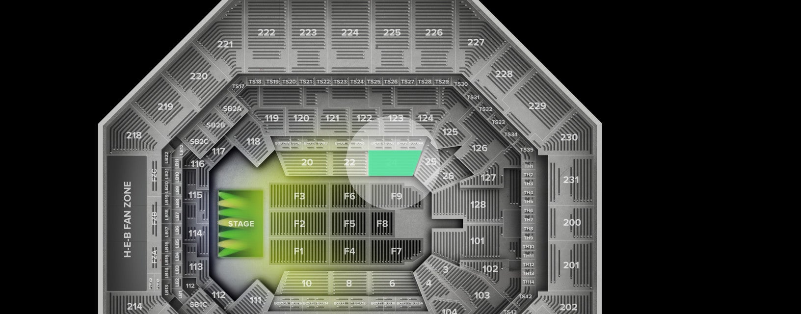 Seat view from Lower