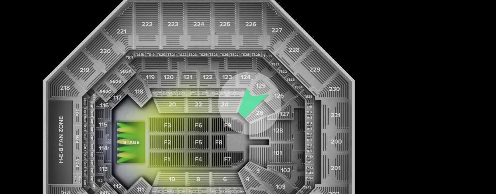 Seat view from Lower