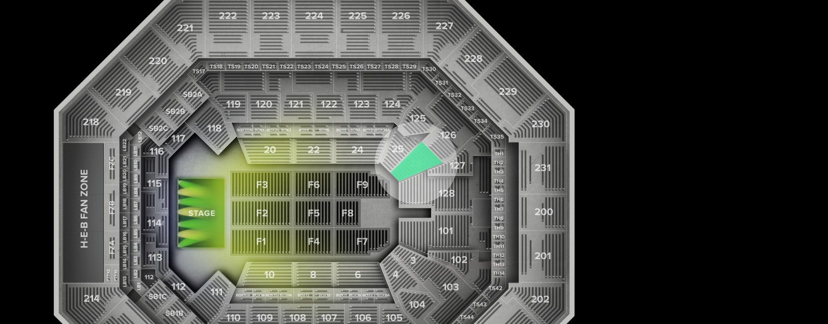 Seat view from Lower