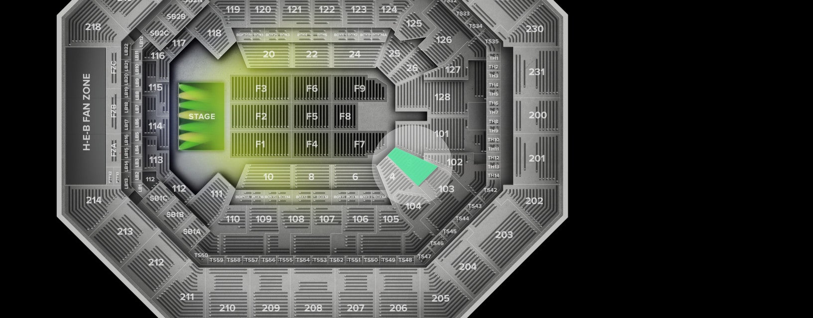 Seat view from Lower
