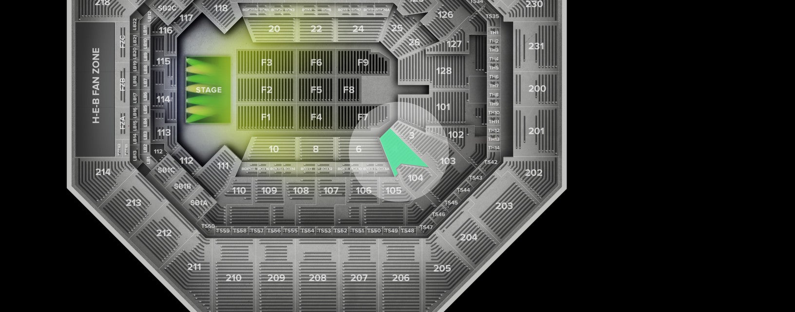 Seat view from Lower