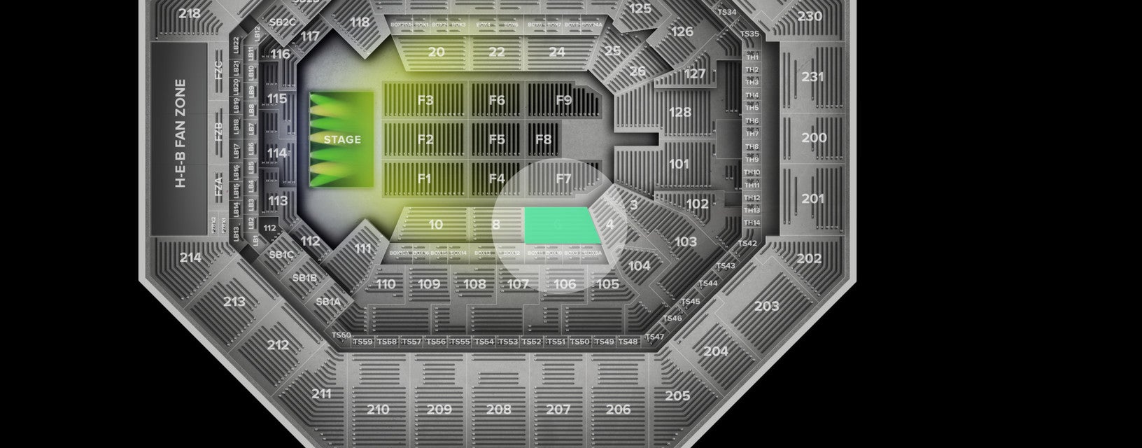 Seat view from Lower