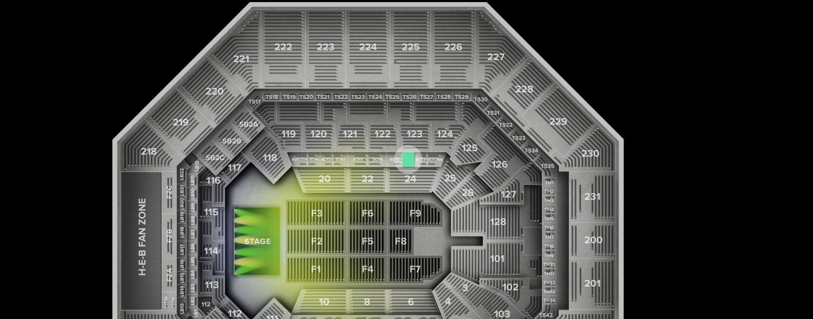 Seat view from Box