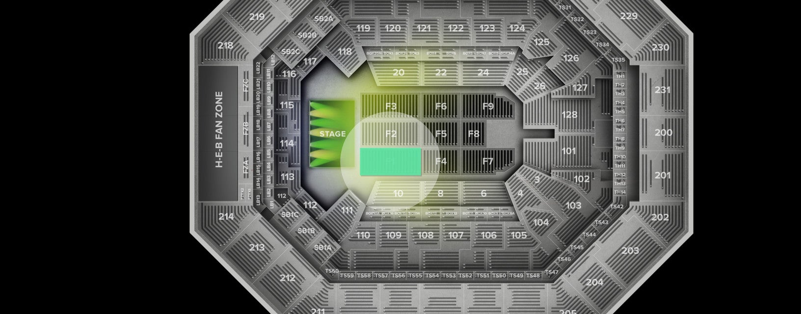 Seat view from Floor