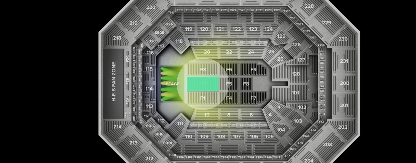 Seat view from Floor