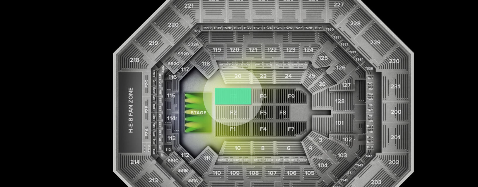 Seat view from Floor