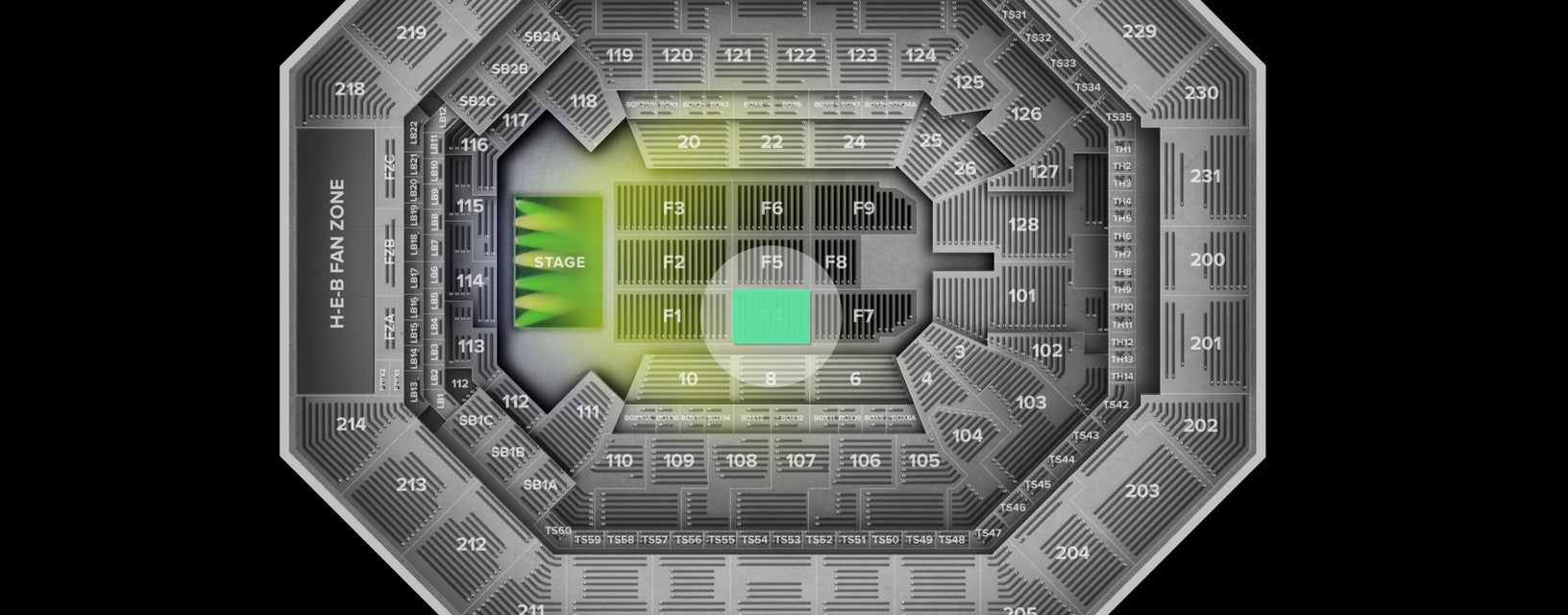 Seat view from Floor