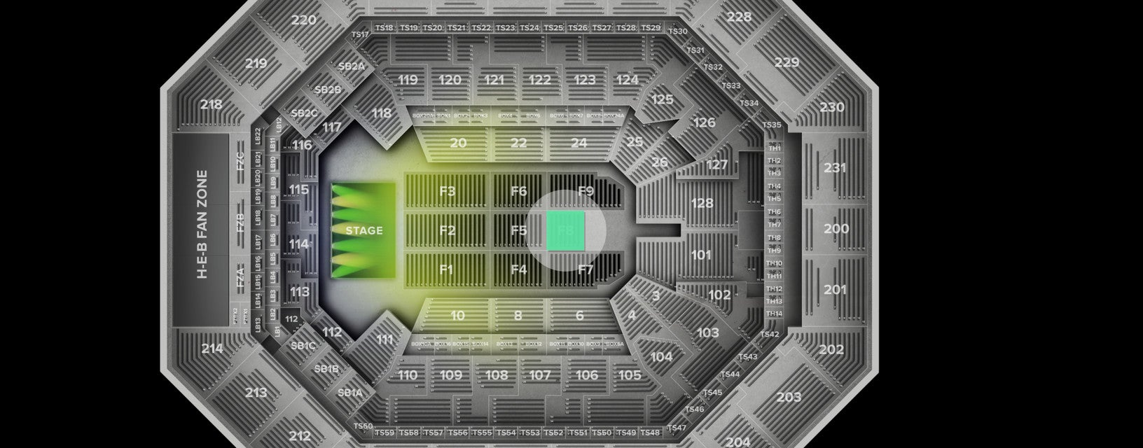 Seat view from Floor