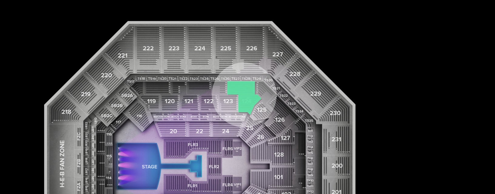 Seat view from Middle