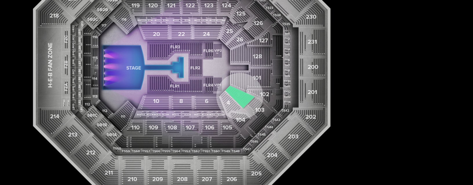 Seat view from Lower