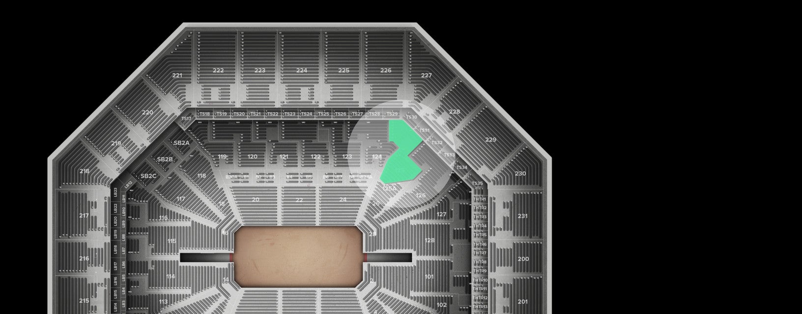Seat view from Plaza
