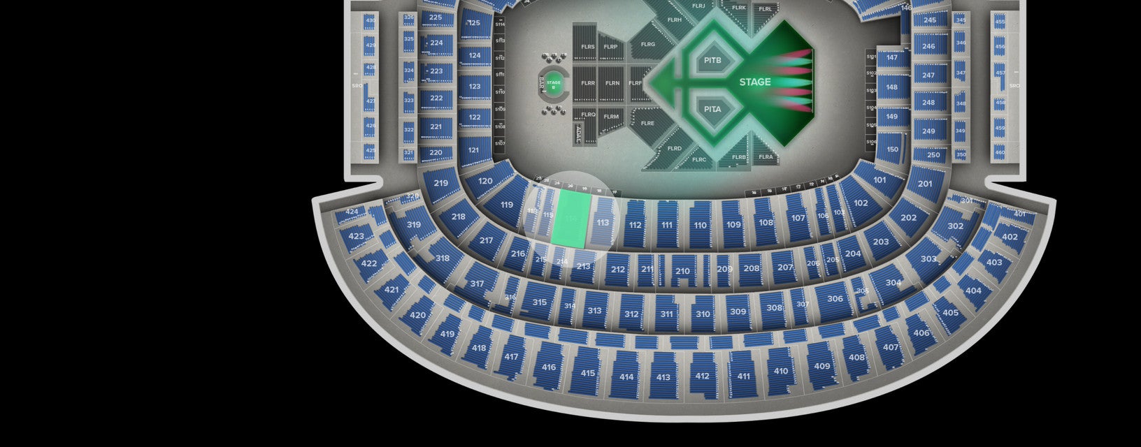 Seat view from Lower