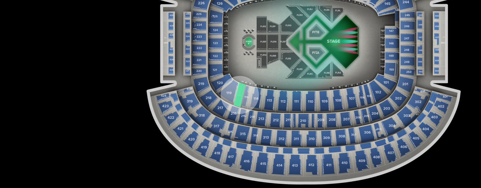 Seat view from Lower