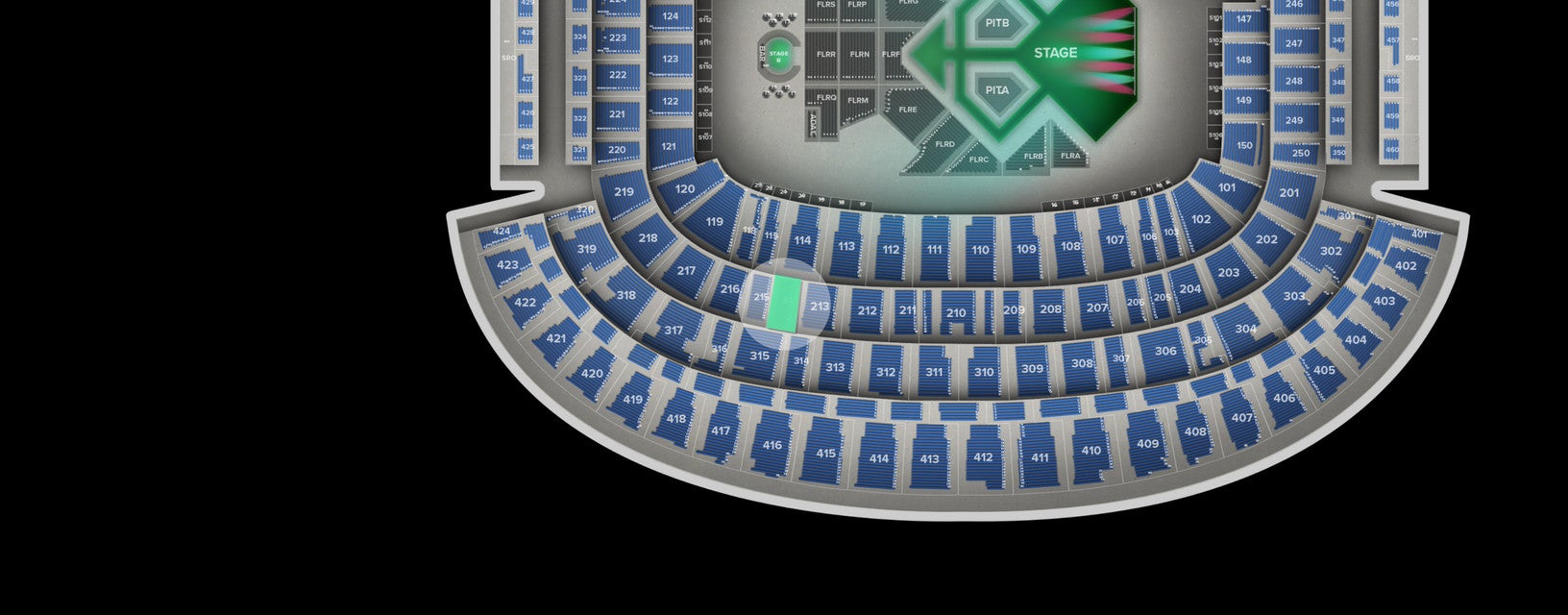 Seat view from Main