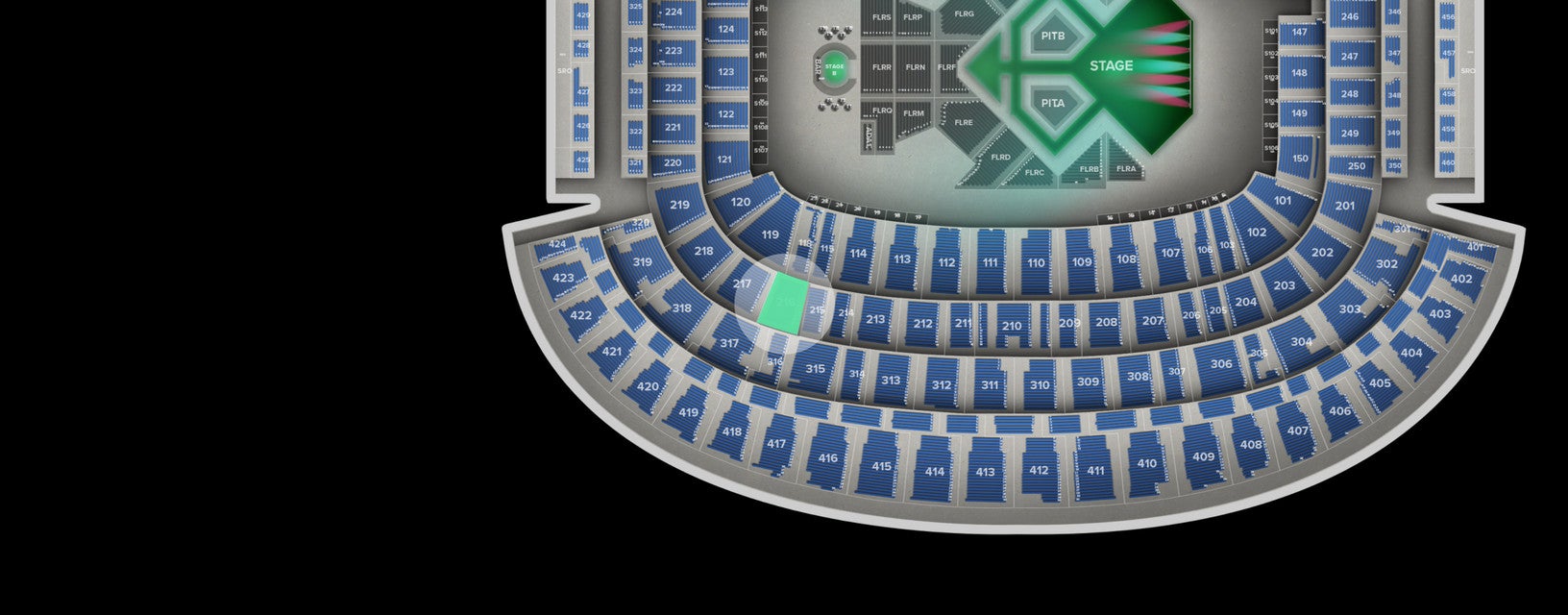 Seat view from Main