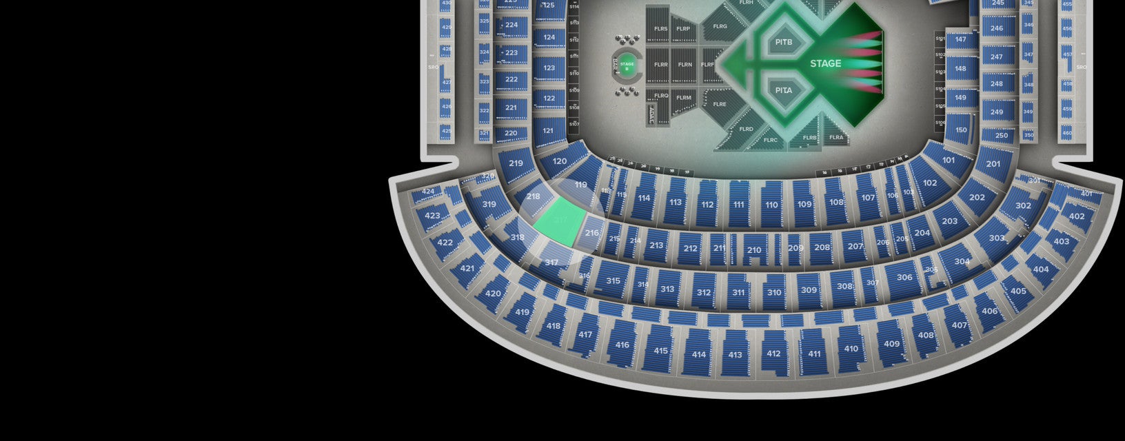 Seat view from Main