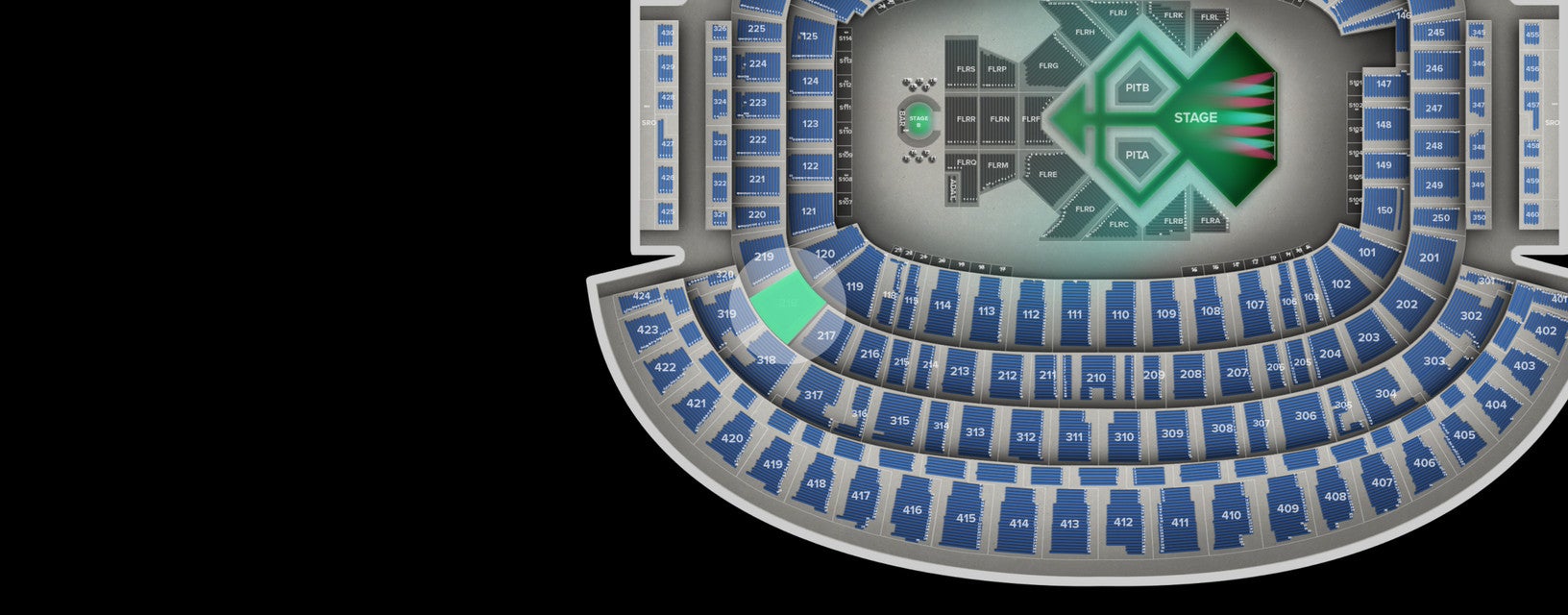 Seat view from Main