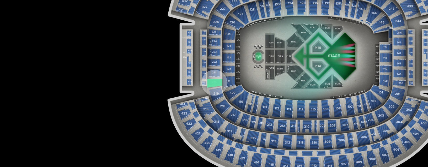 Seat view from Main