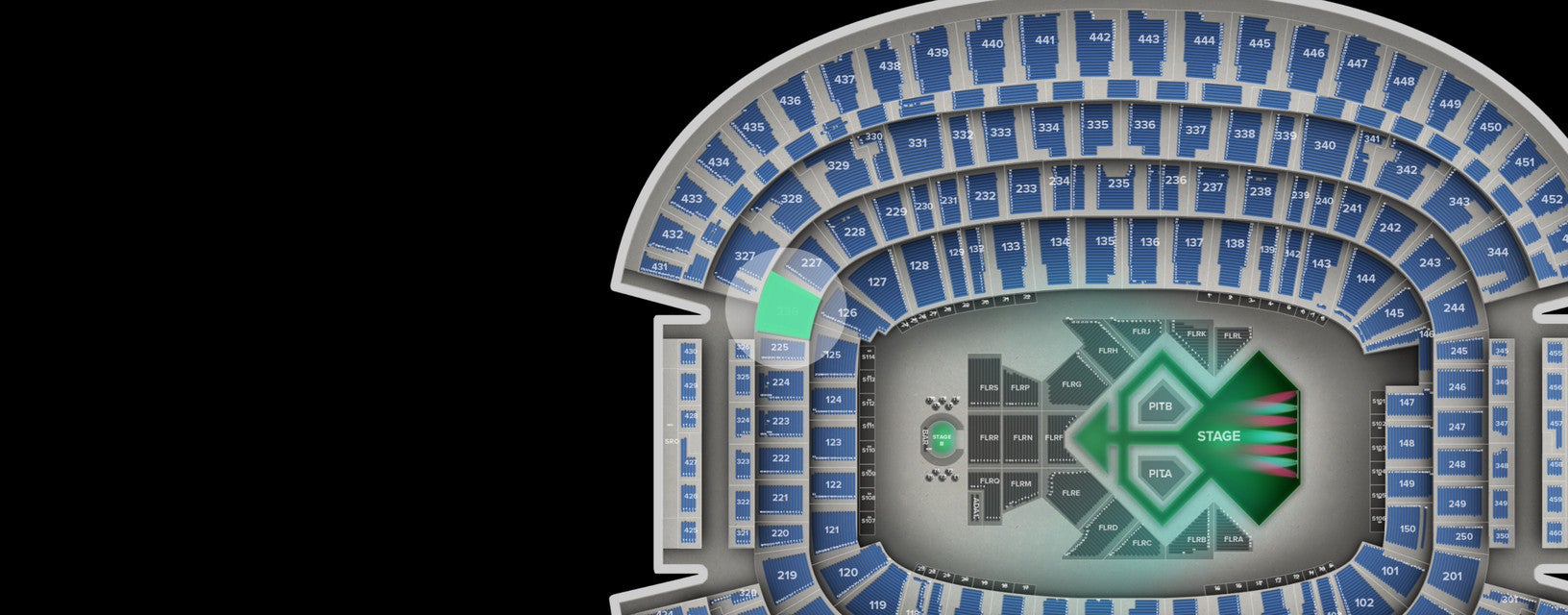 Seat view from Main