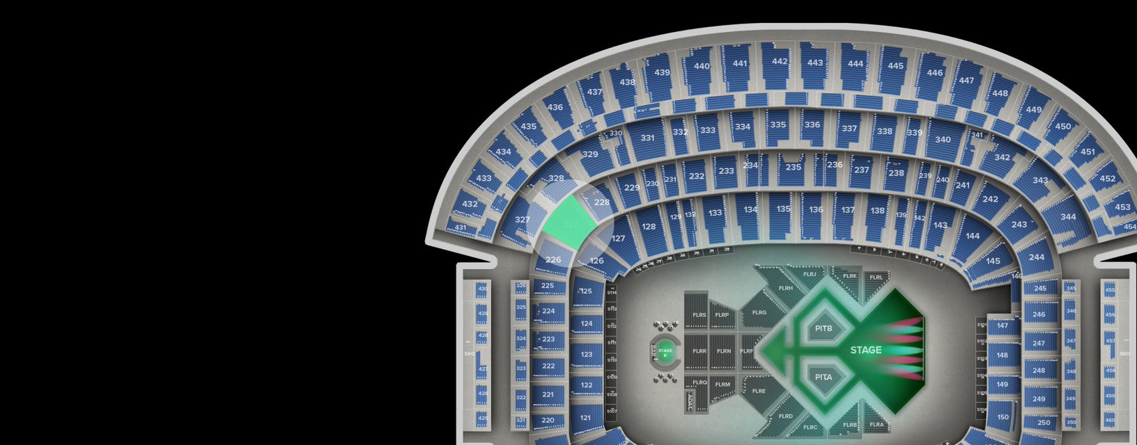 Seat view from Main
