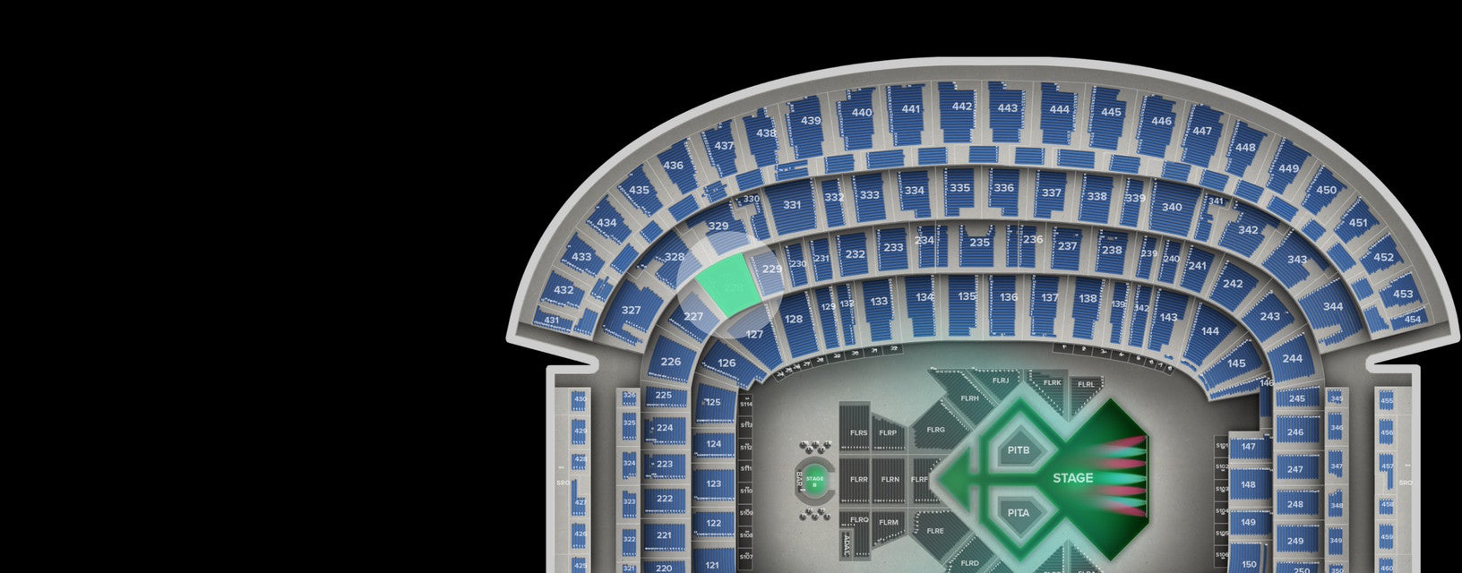 Seat view from Main