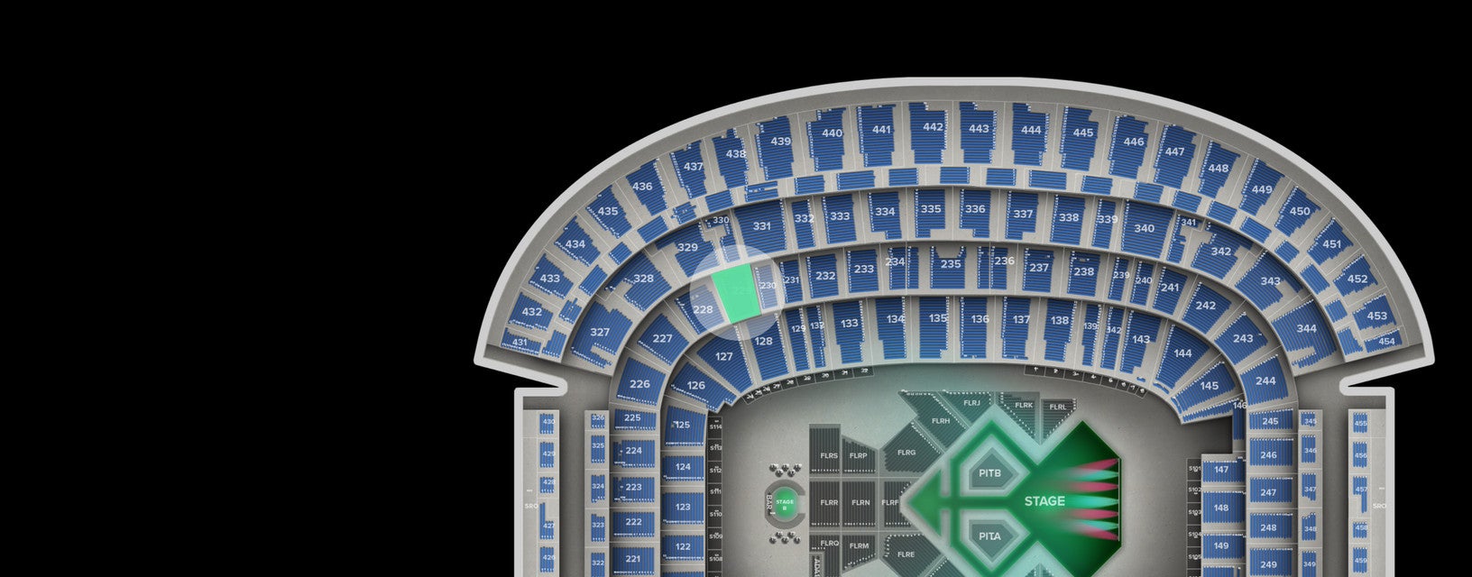 Seat view from Main