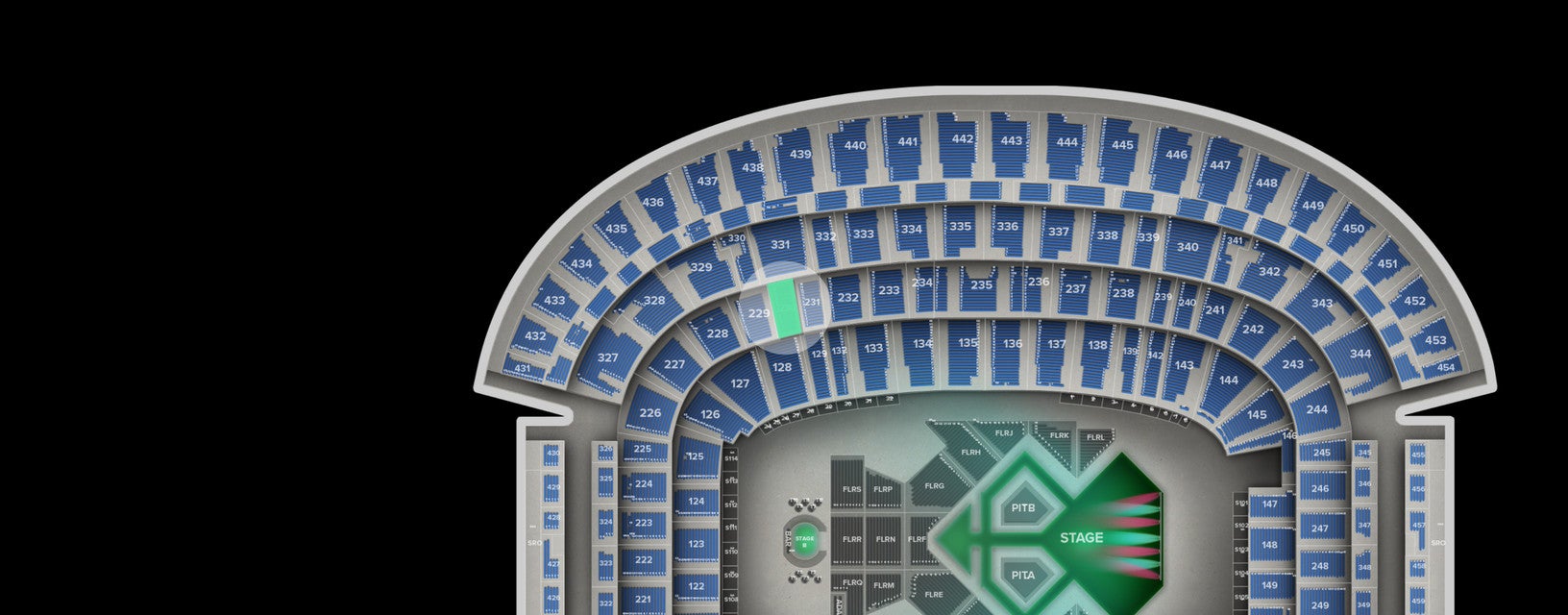 Seat view from Main