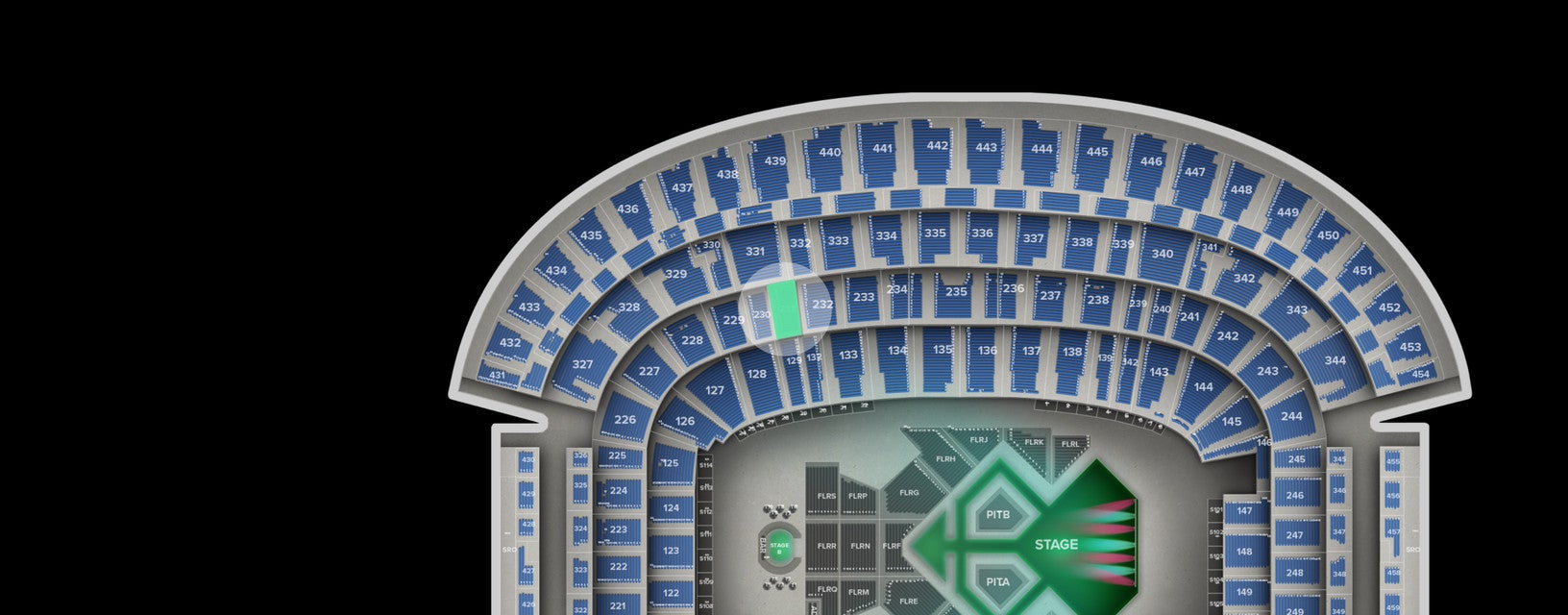 Seat view from Main