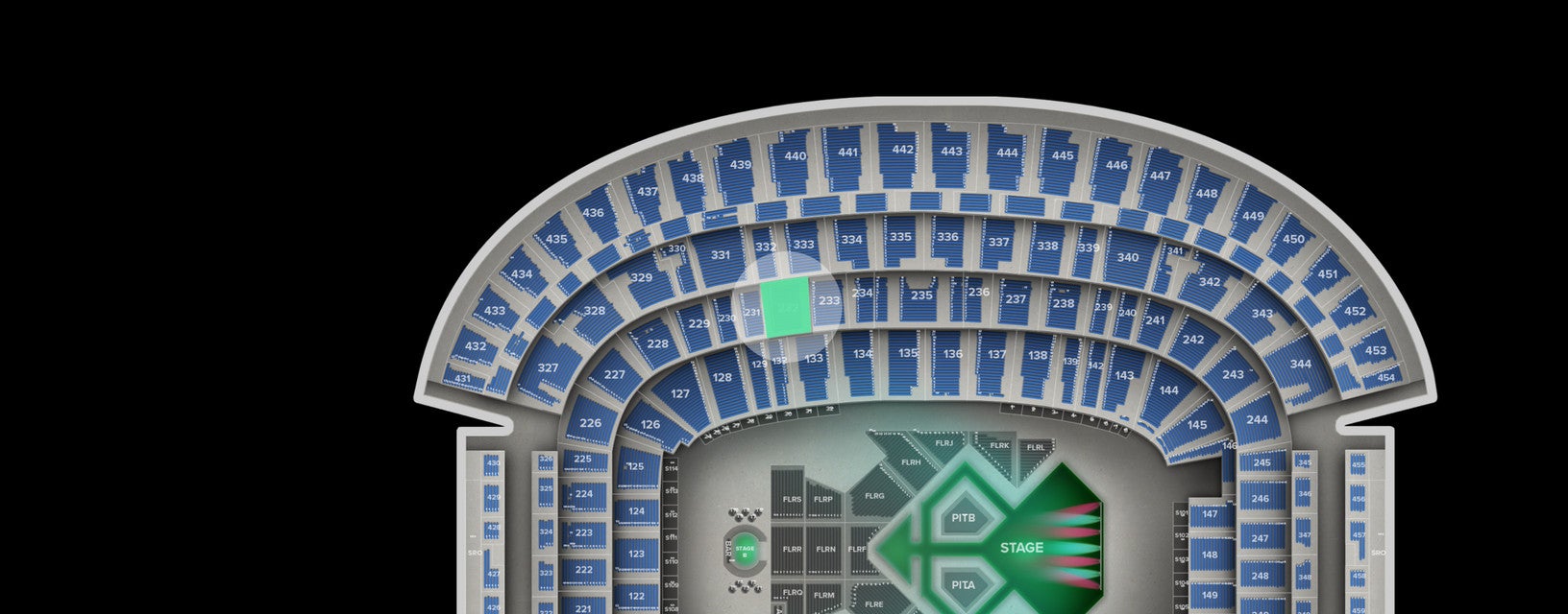 Seat view from Main