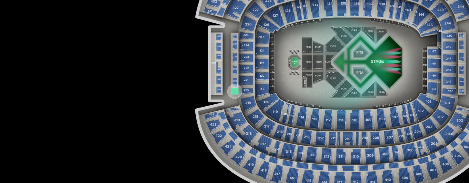 Seat view from Mezzanine