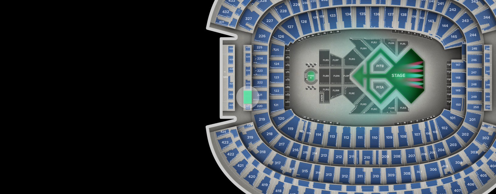Seat view from Mezzanine