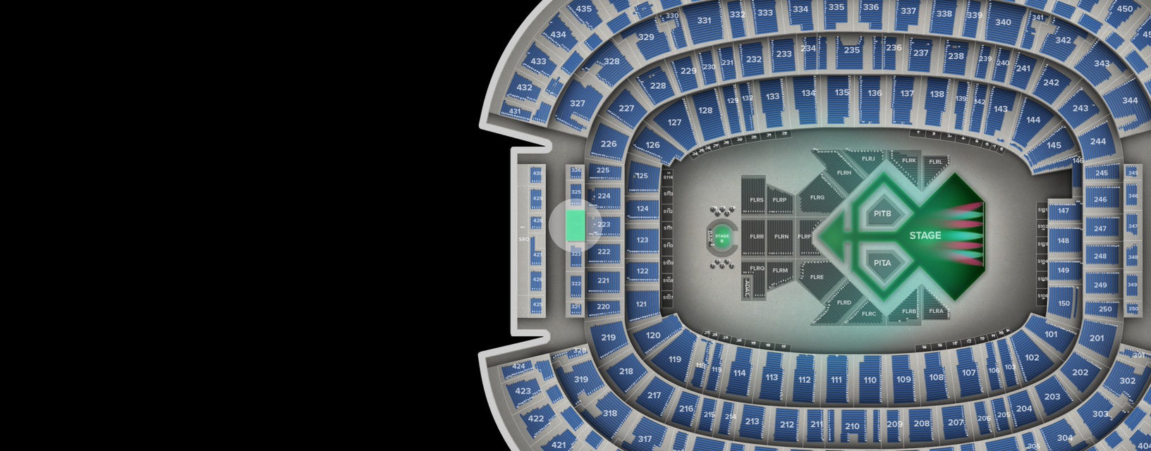 Seat view from Mezzanine